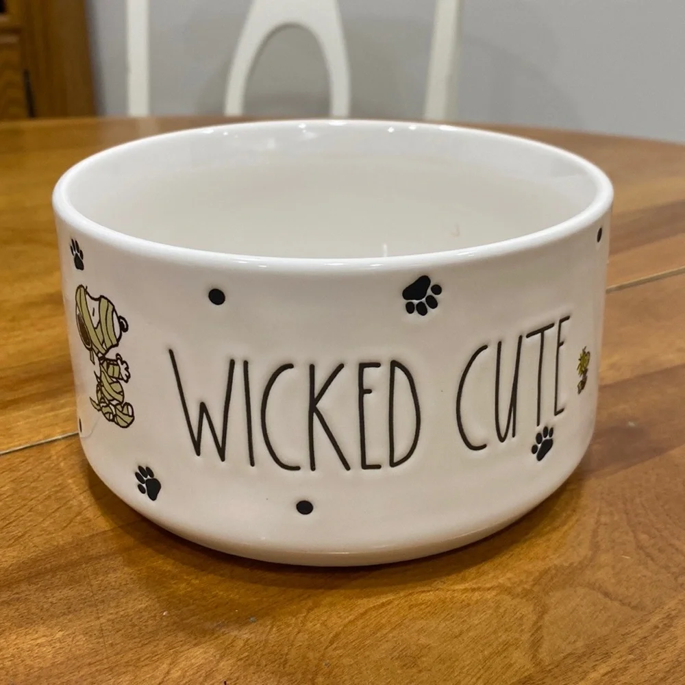 NWOT. Rae Dunn, ceramic dog bowl.